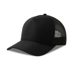 Gorra trucker ecológica de 5 paneles con protección solar UPF50 color negro vista 11