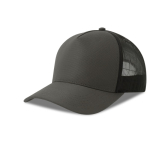 Gorra trucker ecológica de 5 paneles con protección solar UPF50 color gris oscuro