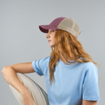 Gorra trucker de 6 paneles con malla transpirable y cierre de velcro vista 5