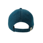 Gorra de béisbol denim ecológica de 5 paneles con cierre hebilla color azul vaquero vista detalle 2