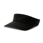 Visera ligera con banda elástica ajustable y tejido DryTech color negro/gris