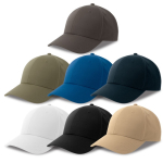 Gorra de béisbol con poliéster ecológico, 6 paneles y cierre de velcro vista con varios colores