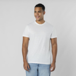 Camiseta blanca para adulto manga corta con cuello redondo 150g/m²