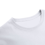 Camiseta blanca para adulto manga corta con cuello redondo 150g/m²