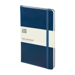 Libreta de formato grande con cierre elástico Moleskine hojas a rayas color azul