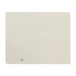 Libreta de formato grande con cierre elástico Moleskine hojas a rayas color blanco