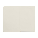 Libreta de formato grande con cierre elástico Moleskine hojas a rayas color blanco