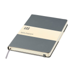 Libreta de formato grande con cierre elástico Moleskine hojas a rayas color azul grisáceo