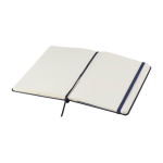 Libreta de formato grande con cierre elástico Moleskine hojas a rayas color azul ultramarino segunda vista