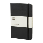 Libreta de tapa dura mediana Moleskine Classic hojas a rayas color negro