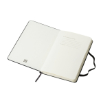 Libreta de tapa dura mediana Moleskine Classic hojas a rayas color negro segunda vista