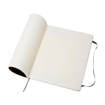 Libreta tapa blanda y cierre elástico Moleskine Classic hojas a rayas color negro quinta vista