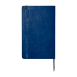 Libreta con nota ”en caso de pérdida” Moleskine Classic hojas a rayas color azul segunda vista trasera