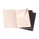 Libreta con tapa de cartón Moleskine Cahier Journal hojas a rayas color negro cuarta vista