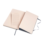 Libreta con aviso ”en caso de pérdida” Moleskine Classic hojas lisas color azul tercera vista trasera