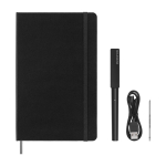 Set de escritura que duplica del papel a la pantalla Moleskine Smart color negro