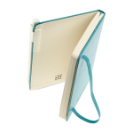 Bolígrafo de plástico cuerpo rectangular Moleskine Go Pen tinta negra color blanco tercera vista