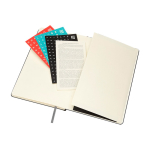 Agenda semanal para 12 meses de papel cuero con tapa dura Molskine color negro