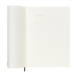 Agenda semanal grande de papel cuero con tapa blanda Moleskine color negro quinta vista