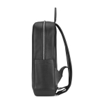 Mochila de piel elegante con estilo urbano Moleskine Classic 15” color negro vista lateral