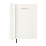 Agenda diaria con tapa blanda y cierre elástico Moleskine color negro quinta vista