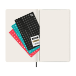 Agenda semanal de plástico de cuero con marcapáginas Moleskine color negro segunda vista