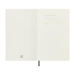 Libreta XL vegana con efecto pitón Moleskine Vegea Boa hojas a rayas color negro segunda vista