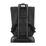 Mochila enrollable urbana con compartimentos Moleskine Metro 15'' color negro tercera vista