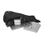 Mochila enrollable urbana con compartimentos Moleskine Metro 15'' color negro