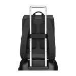 Mochila fina cierre magnético y cremallera Moleskine Metro Slim 15” color negro tercera vista