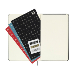Agenda diaria de bolsillo con tapa dura y bolsillo interior Moleskine color negro segunda vista