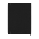 Agenda semanal grande con cierre elástico y tapa dura Moleskine color negro segunda vista trasera