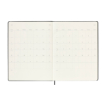 Agenda semanal grande con cierre elástico y tapa dura Moleskine color negro tercera vista