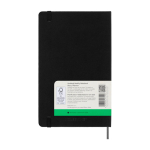 Agenda semanal sin fecha para empezar cuando quieras Moleskine color negro tercera vista trasera