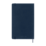 Libreta inteligente para copiar del papel a la app móvil Moleskine color azul segunda vista trasera
