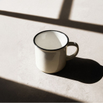 Taza estilo vintage de cerámica ideal para sublimación de 250ml color negro segunda vista