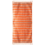 Pareo a rayas de algodón reciclado ideal para la playa 340g/m² color rojo segunda vista