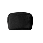 Neceser hecho de nailon y poliéster con cremallera a juego color negro