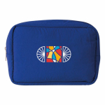 Neceser hecho de nailon y poliéster con cremallera a juego color azul segunda vista