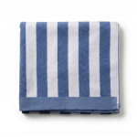 Toalla ideal para la playa de algodón absorbente de 420g/m² y 80x160cm color azul primera vista