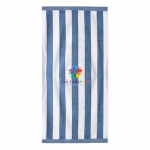Toalla ideal para la playa de algodón absorbente de 420g/m² y 80x160cm color azul quinta vista