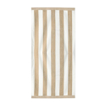 Toalla ideal para la playa de algodón absorbente de 420g/m² y 80x160cm color beige tercera vista