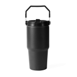Botella térmica antigoteo de acero inoxidable reciclado 600ml color negro