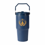 Botella térmica antigoteo de acero inoxidable reciclado 600ml color azul marino quinta vista