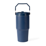 Botella térmica antigoteo de acero inoxidable reciclado 600ml color azul marino