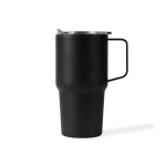 Vaso térmico de acero inoxidable antigoteo con asa 600ml color negro primera vista