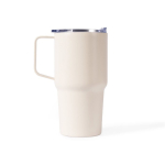 Vaso térmico de acero inoxidable antigoteo con asa 600ml color beige tercera vista