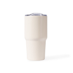 Vaso térmico de acero inoxidable antigoteo con asa 600ml color beige cuarta vista