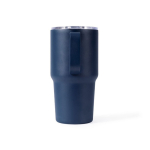 Vaso térmico de acero inoxidable antigoteo con asa 600ml color azul marino tercera vista