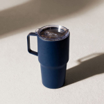 Vaso térmico de acero inoxidable antigoteo con asa 600ml color azul marino quinta vista